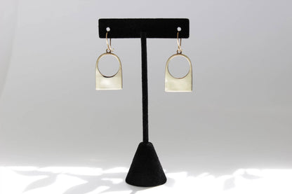 Contour Earrings 14k Gold Fill / Yellow Bronze
