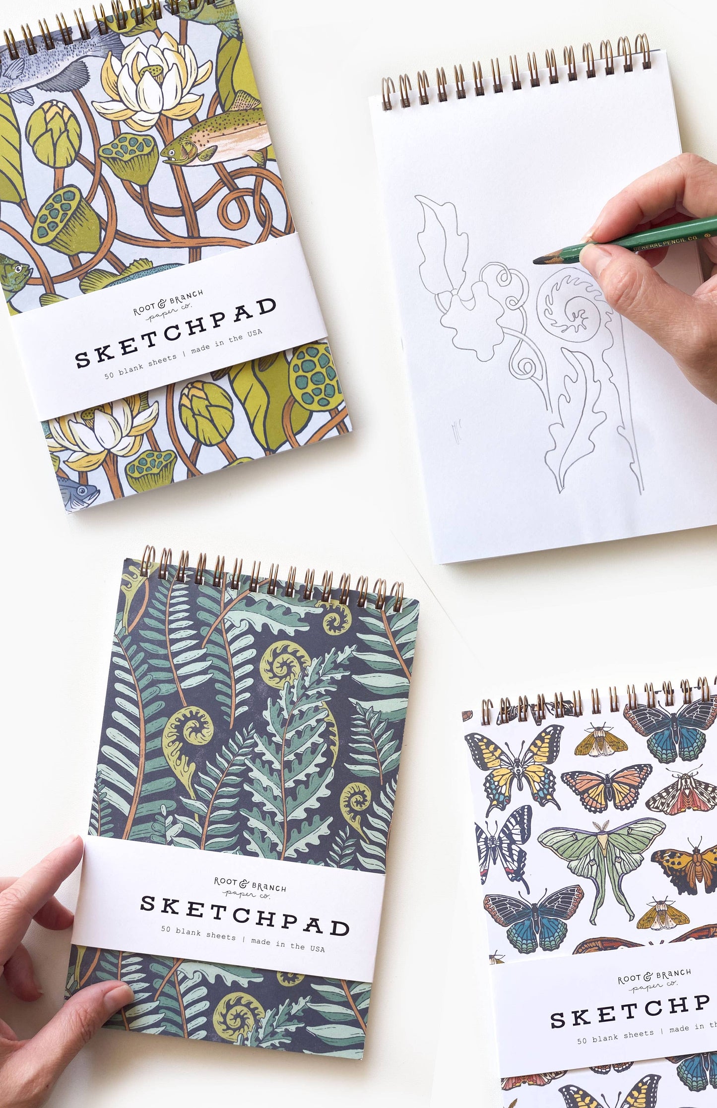 Root & Branch Paper Co. - White Oak Spiral Bound Sketchpad