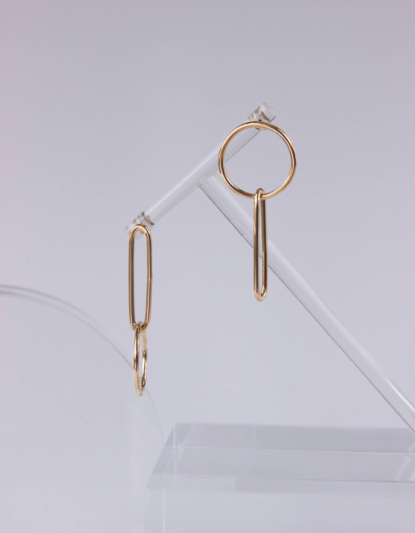 Mirror Link Earrings 14K Gold Fill