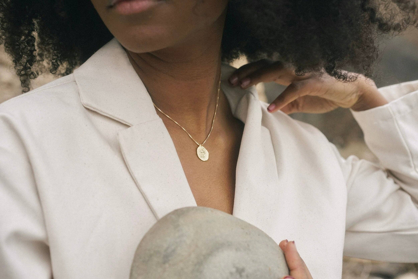Medallion Necklace: 18" / Sterling Silver