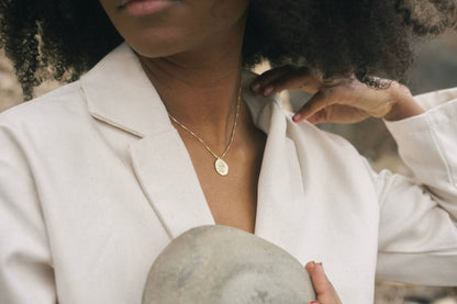 Medallion Necklace: 18" / Sterling Silver
