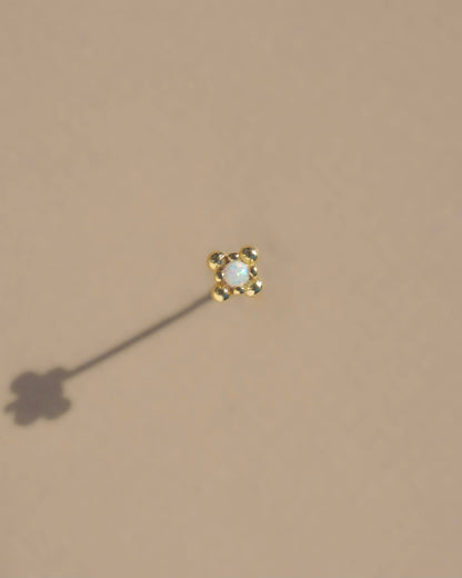 Alpine Earrings: Opal Gold