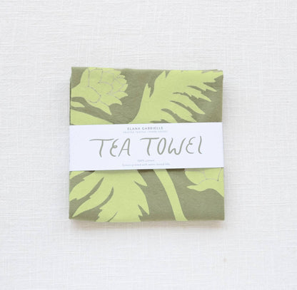 Artichokes Cotton Tea Towel