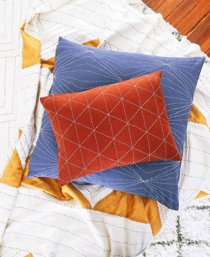 Small Graph Throw Pillow: Saffron