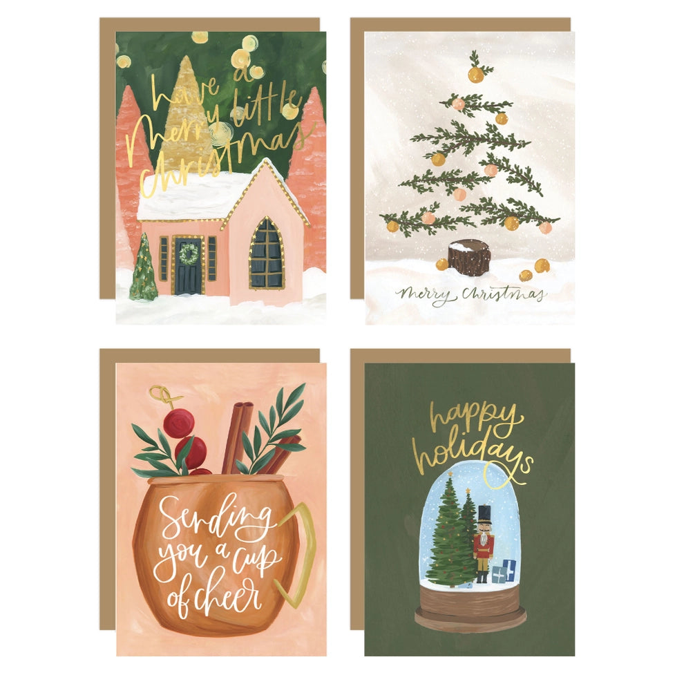 Christmas Cottage Greeting Card Box Set