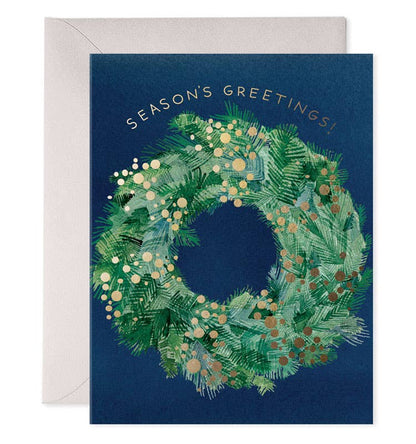 Season's Greens | Wreath Christmas Card Set