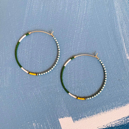 Beaded Hoop Fairway Green