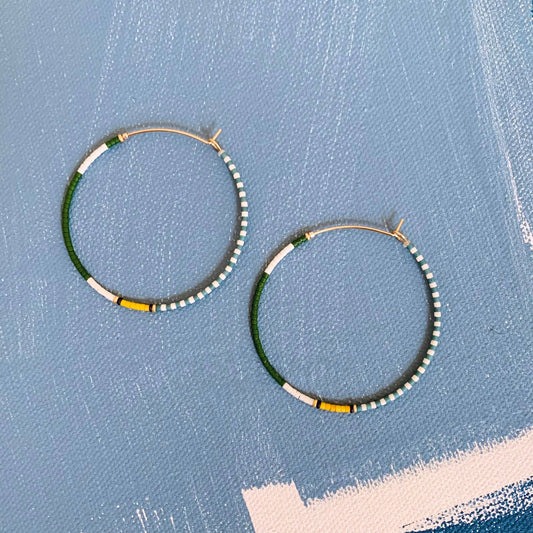 Beaded Hoop Fairway Green
