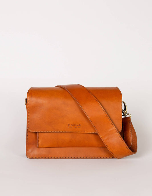 Leather Bag Harper - Cognac Classic Leather (two straps)