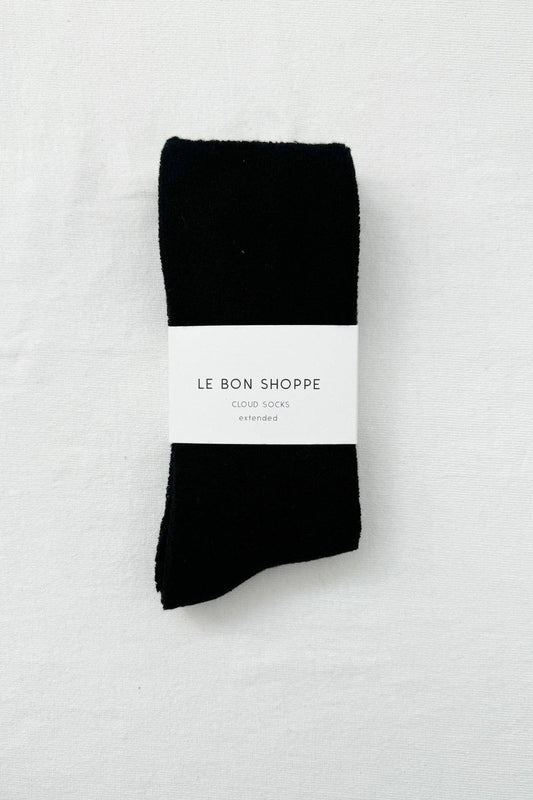 EXTENDED Cloud Socks Jet Black