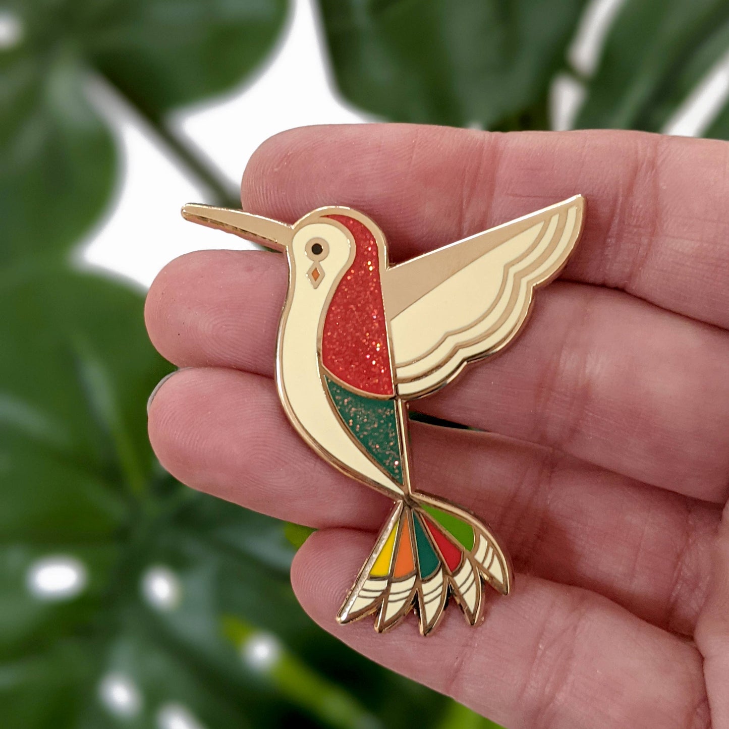 Hummingbird Hard enamel pin