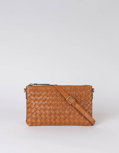 Cognac Woven Classic Leather - Lexi