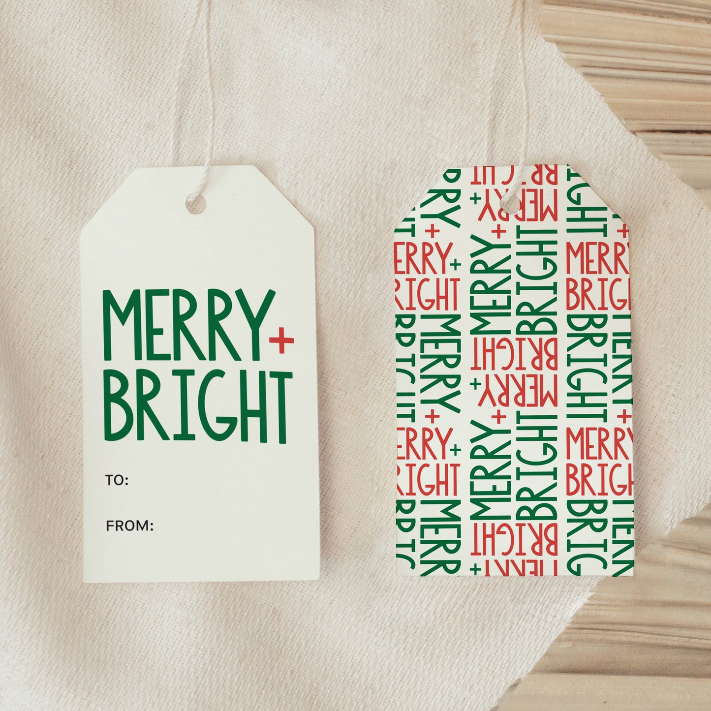Merry + Bright Gift Tags