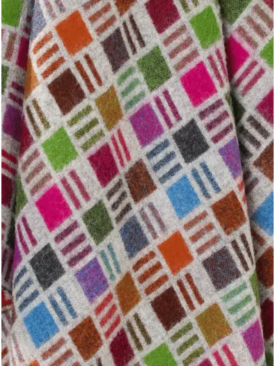 Contemporary Tile Merino Lambswool Throw