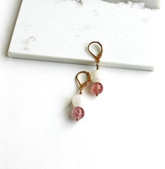 Moonstone Drop Earrings | Gold Filled