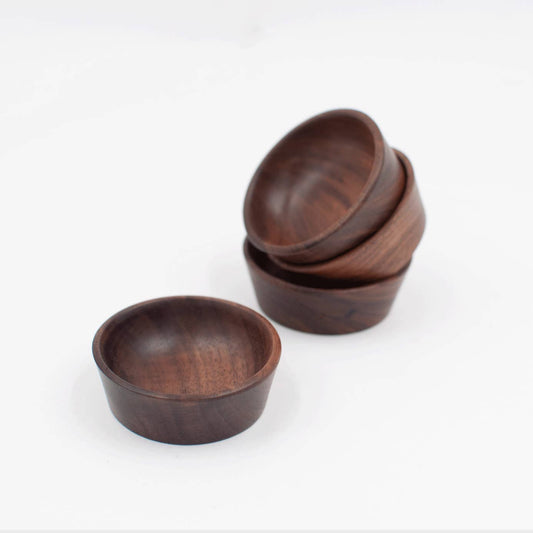 2" Walnut Wood Tiny Bowl