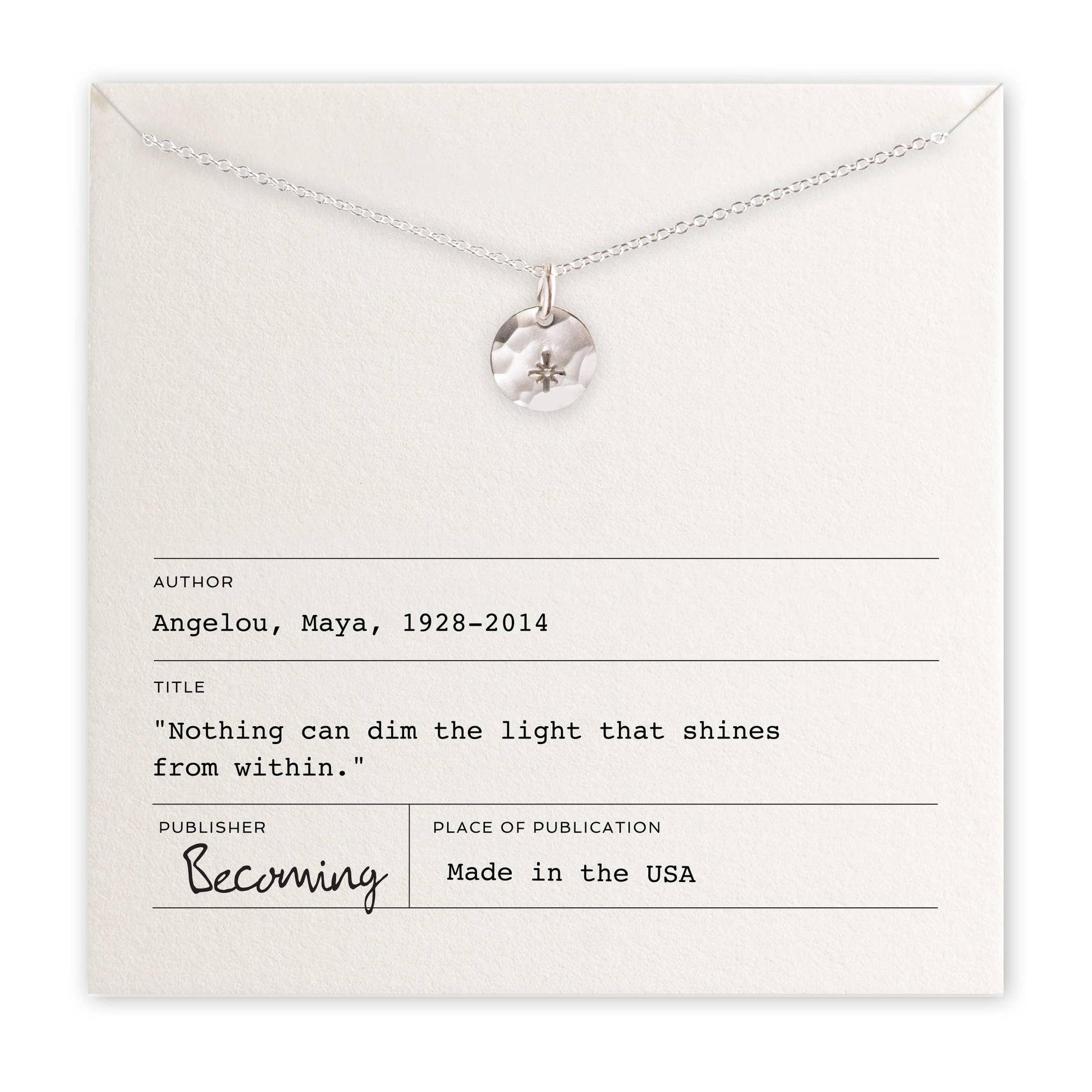 Dainty Starling Silver Becoming Jewelry Small Charm Necklace with Star Pendant