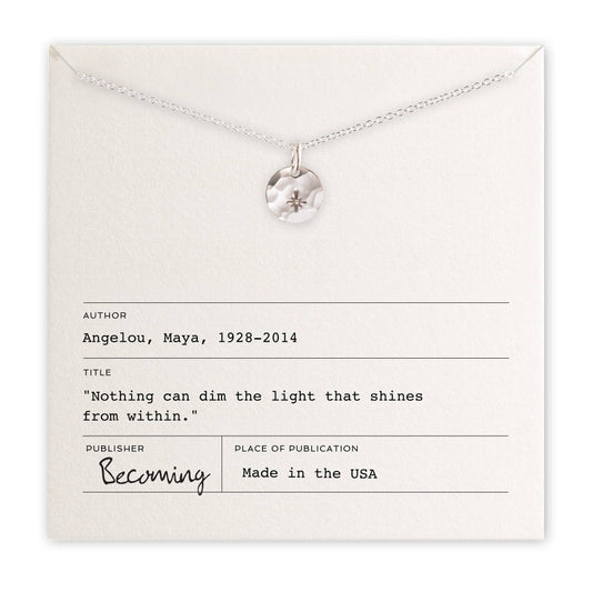 Dainty Starling Silver Becoming Jewelry Small Charm Necklace with Star Pendant