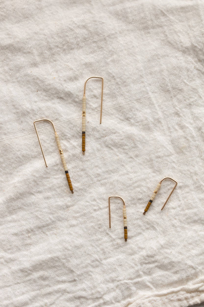 Mala Ear Pins: Olive / Large