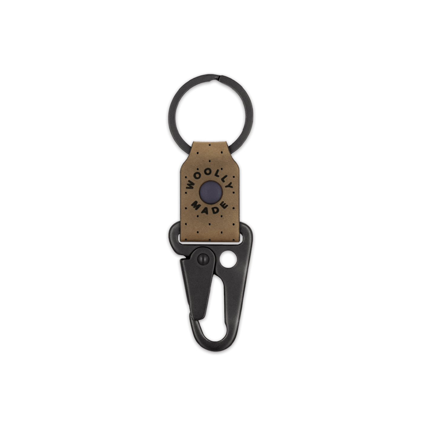 Woolly Made - Clip Keychain: Tan