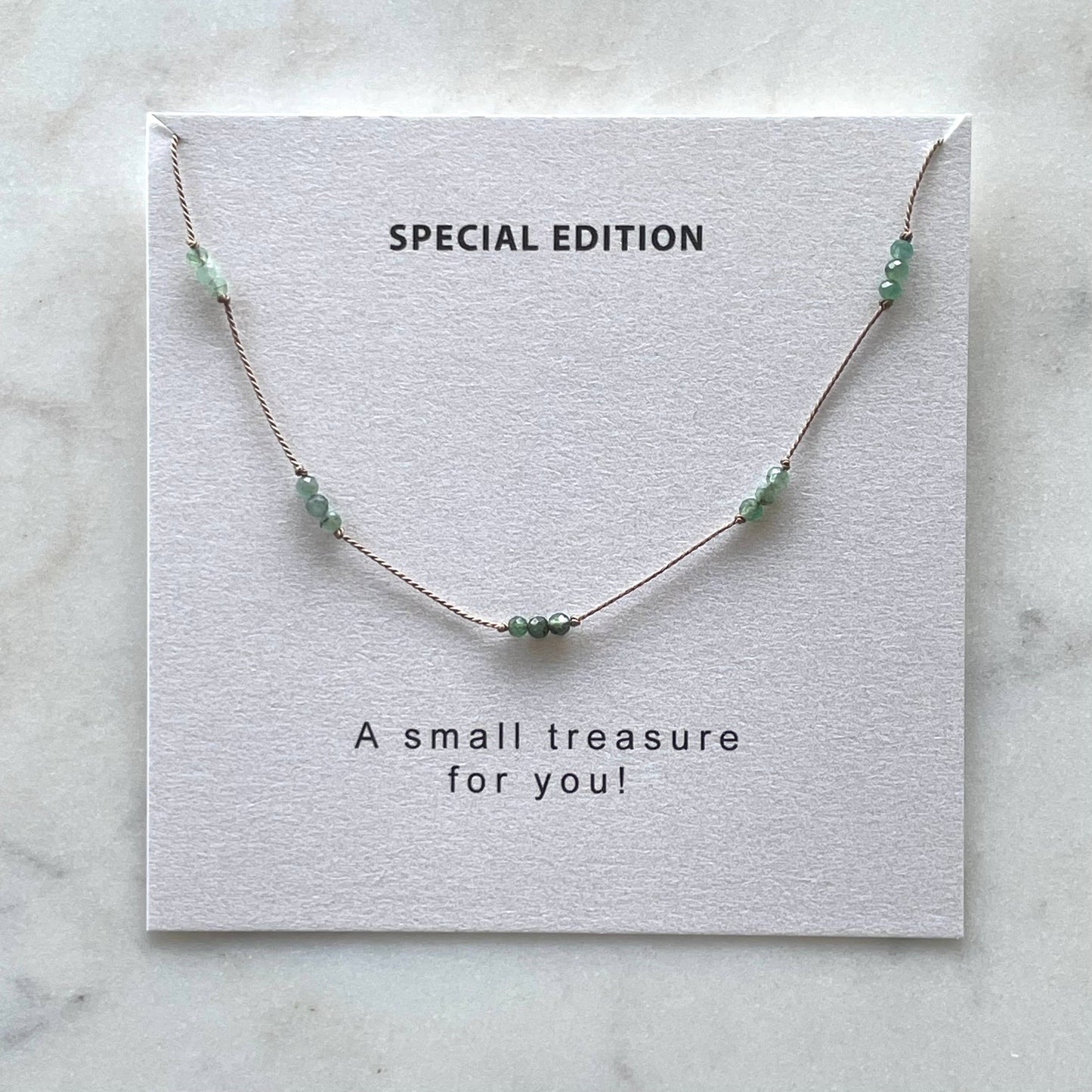 Emerald Knotted Necklace