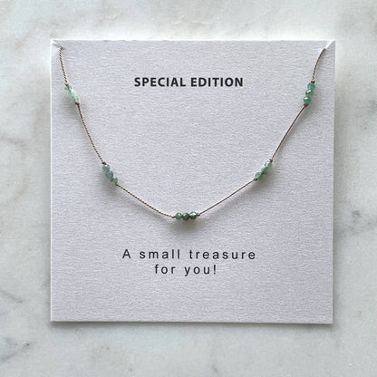 Emerald Knotted Necklace