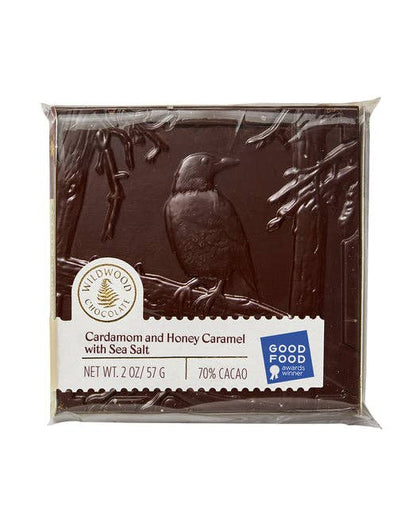 Wildwood Chocolate - Woodland Collection Cardamom and Honey with Sea Salt Caramel