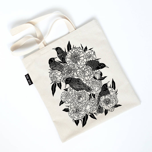 Starlings tote bag