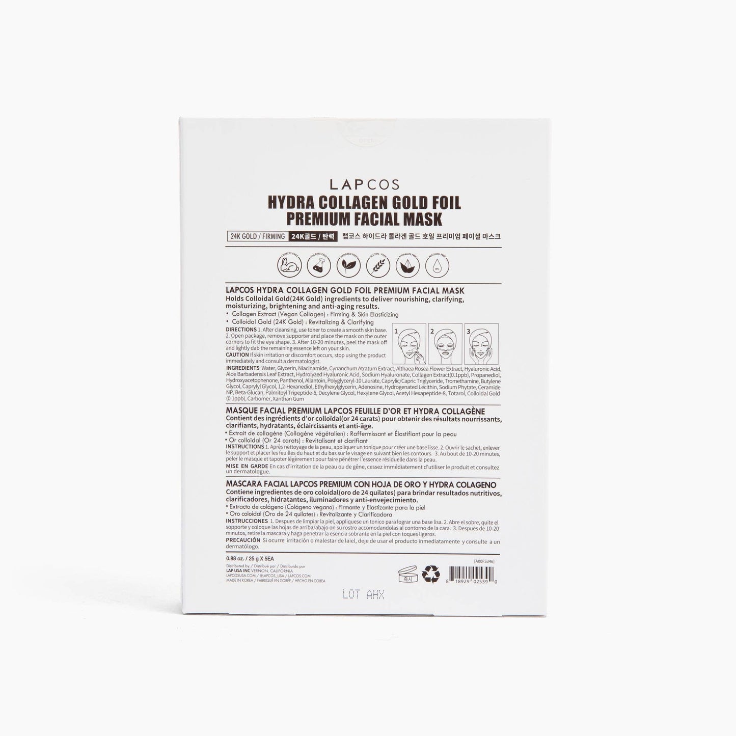 24k Gold Foil Premium Face Mask