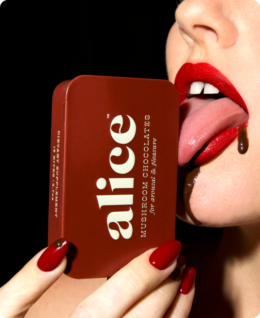 Alice Mushrooms - Happy Ending - mushroom chocolate supplement for wellness