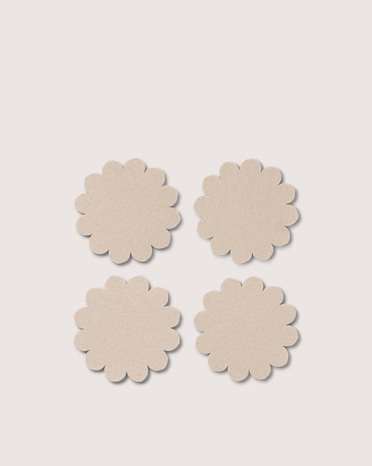 Graf Lantz - Crest Merino Wool Coaster Solid 4 Pack - Feather