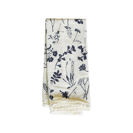 Navy Wildflowers Napkin