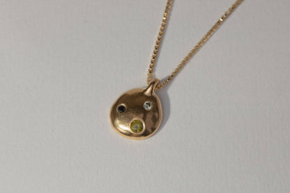 YEWŌ Collective - Mwala Constellation Necklace: Olive