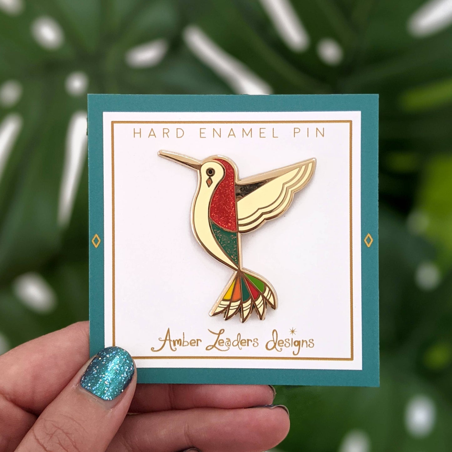 Hummingbird Hard enamel pin