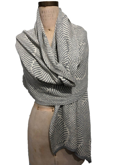 Forest Fern Wrap: Indigo + Black