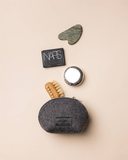 Graf Lantz - Pochi Merino Wool Small Pouch Charcoal