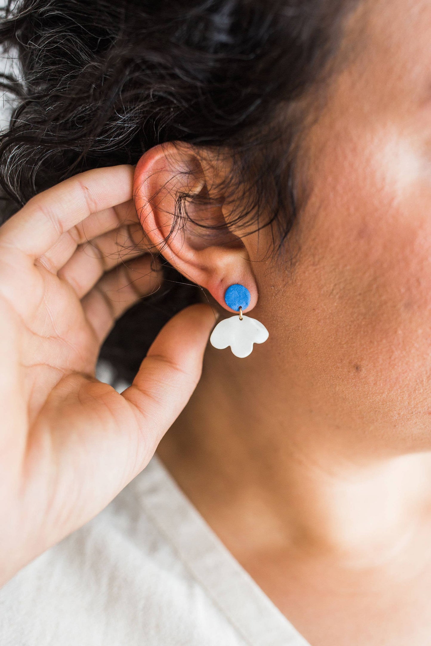Porcelain Snowdrop Earrings