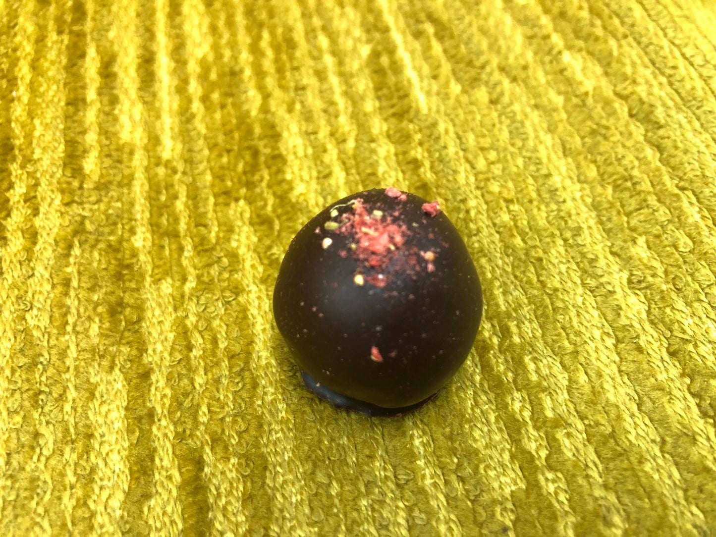 Dark Chocolate Freeze Dried Strawberry Truffles (new!)
