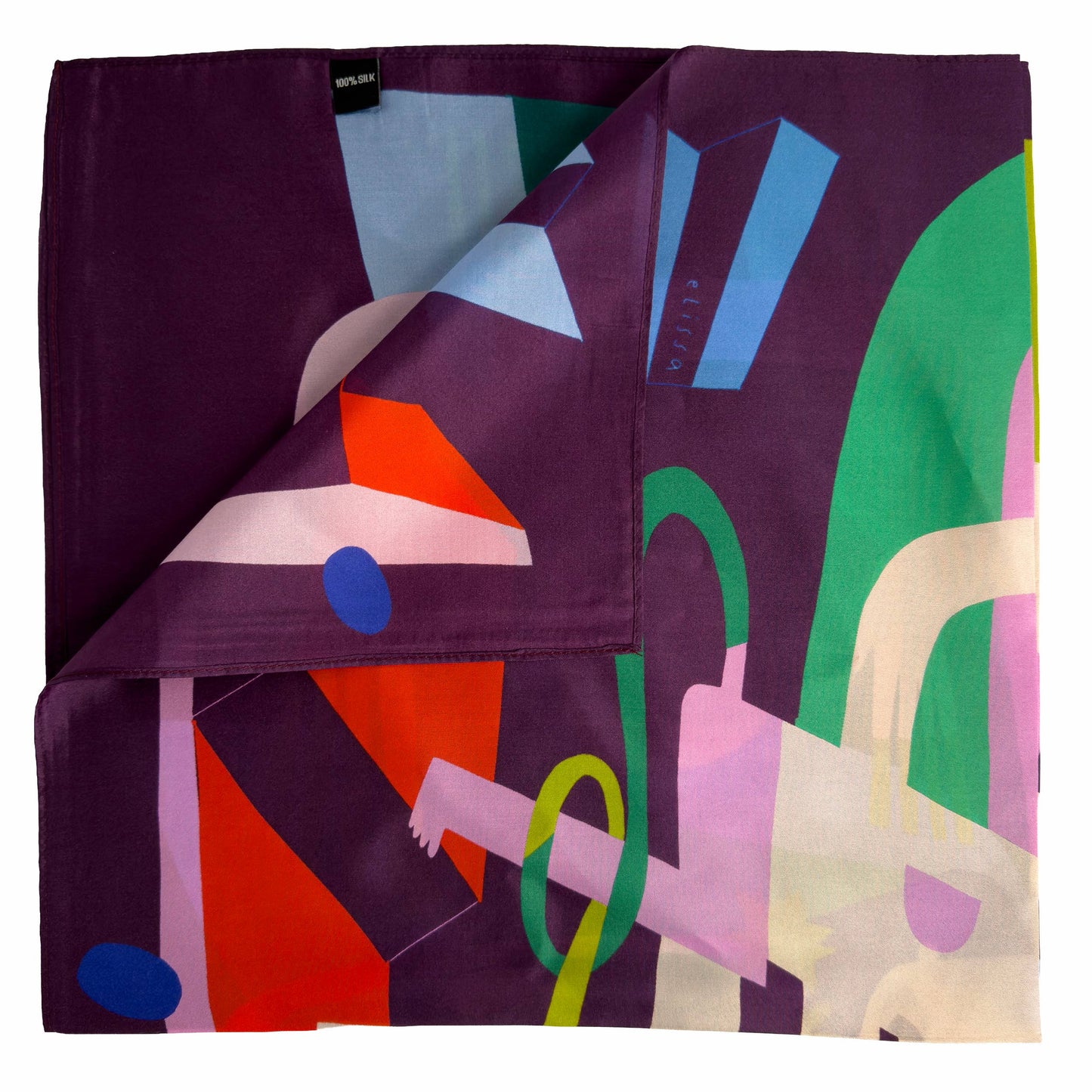 Voyager Silk - Silk Scarves - Onward Through the Darkness | Silk Scarf | Women's Bandana: 26" × 26"