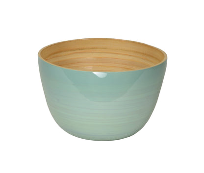 Bamboo Serving Bowl: Turquoise