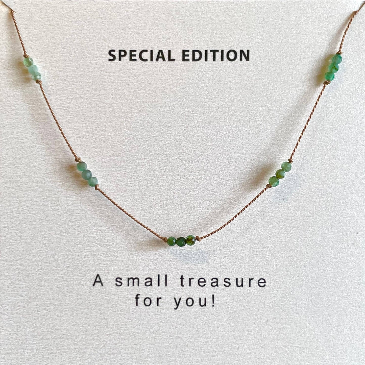 Emerald Knotted Necklace