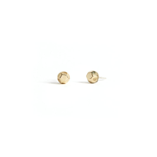 Faceted Studs: Brass / Polished