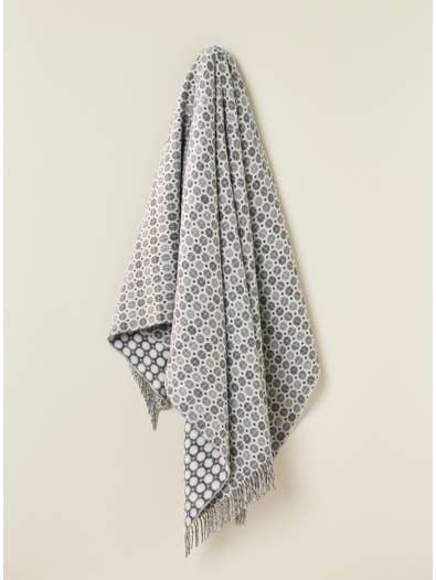 Saffron Merino Lambswool Throw- Made in England
