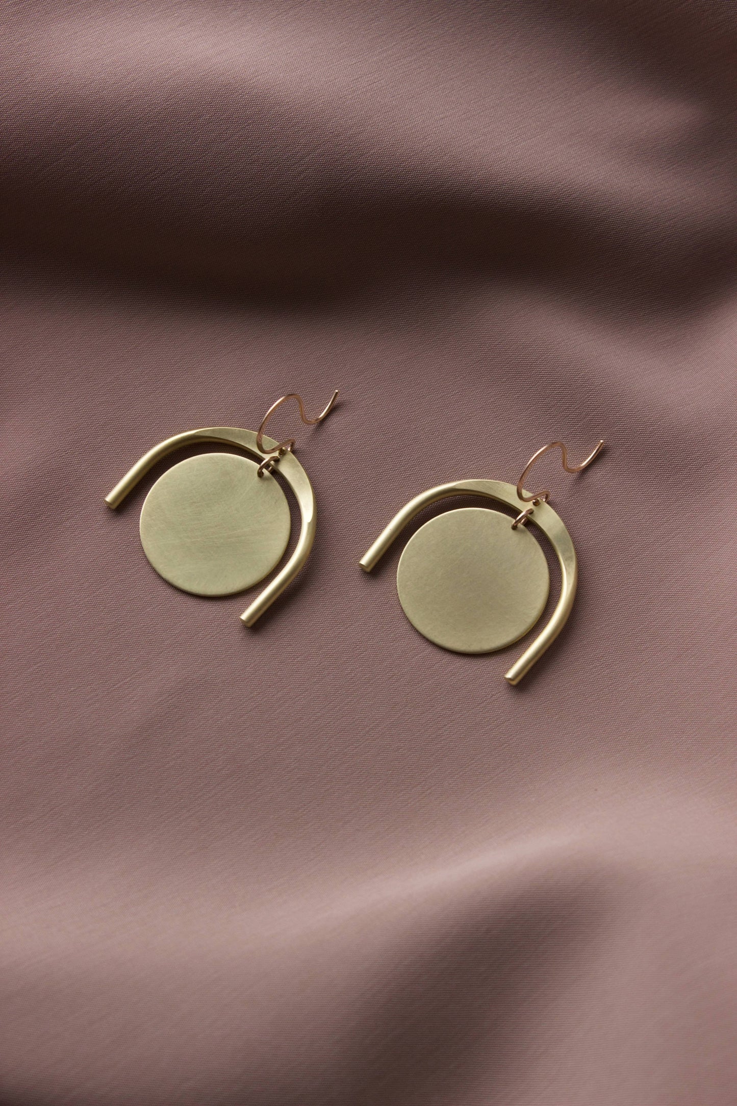 Large Thera Earrings Brass/GF EarWire