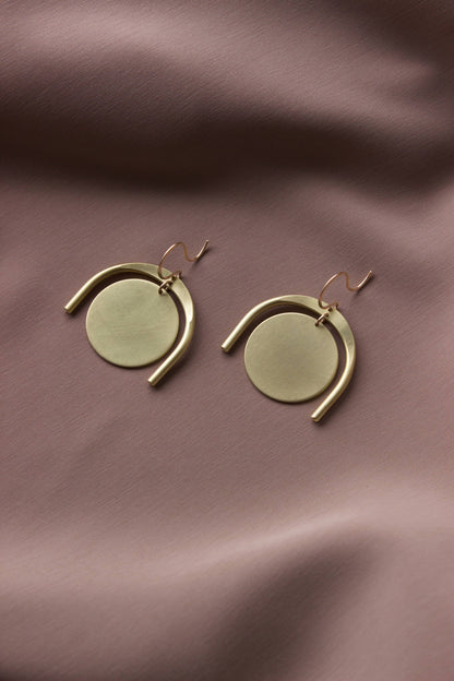 Large Thera Earrings Brass/GF EarWire