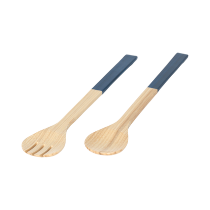 albert L. (punkt) Inc. - Large Bamboo Server Set: Navy Blue