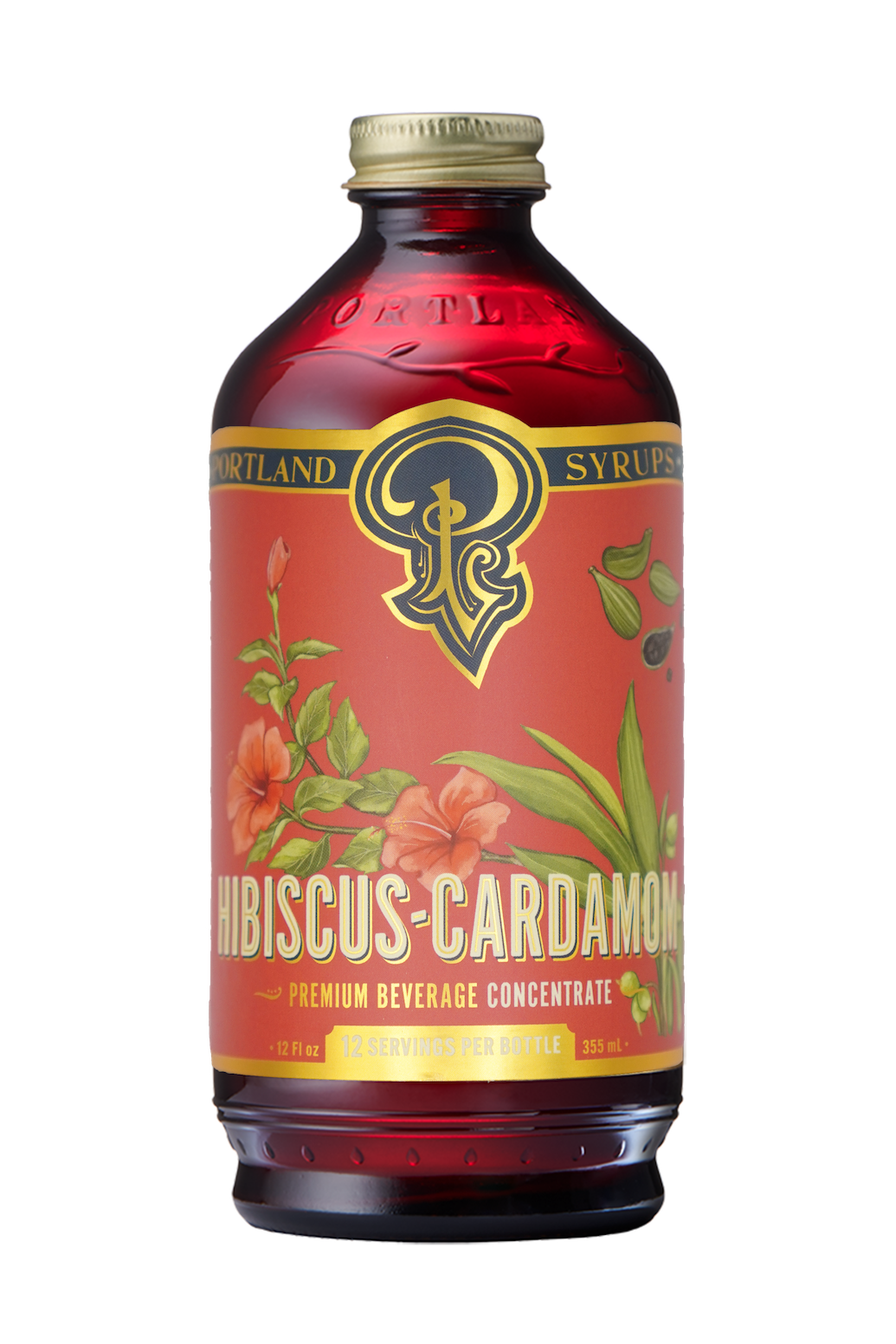 Hibiscus Cardamom Syrup 12oz