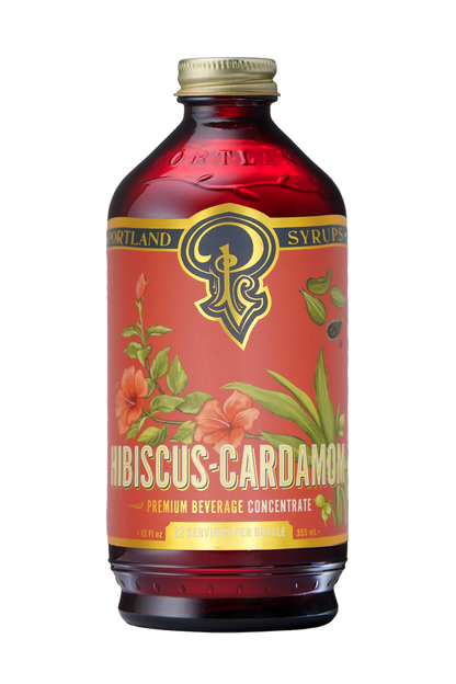 Hibiscus Cardamom Syrup 12oz