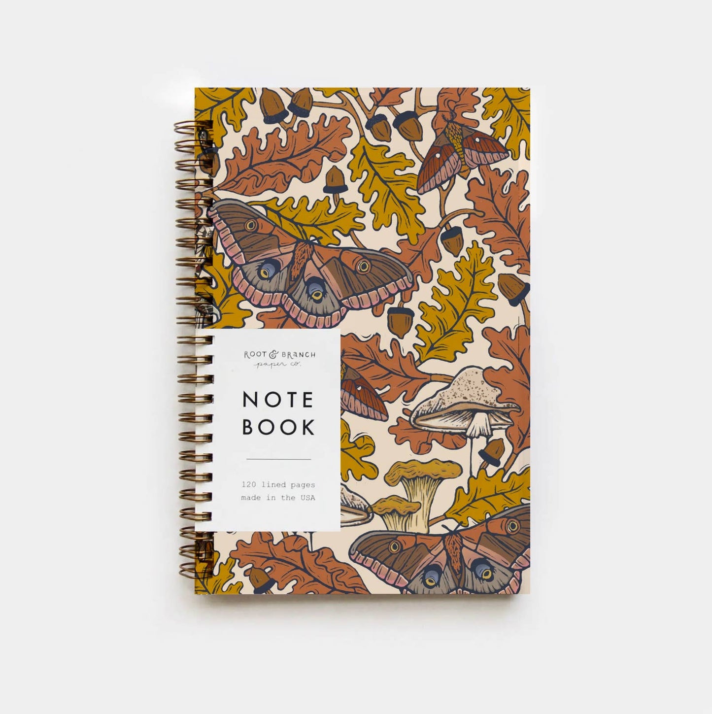 Root & Branch Paper Co. - White Oak Spiral Bound Notebook: Lined