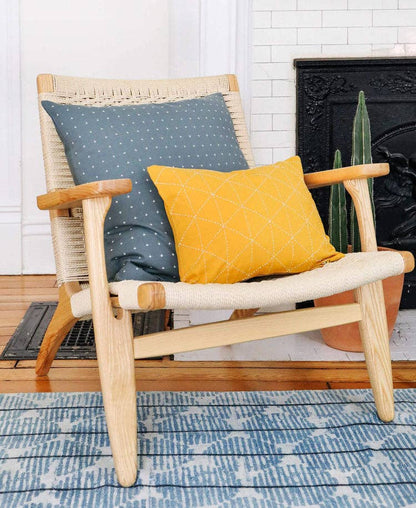 Small Graph Throw Pillow: Spruce
